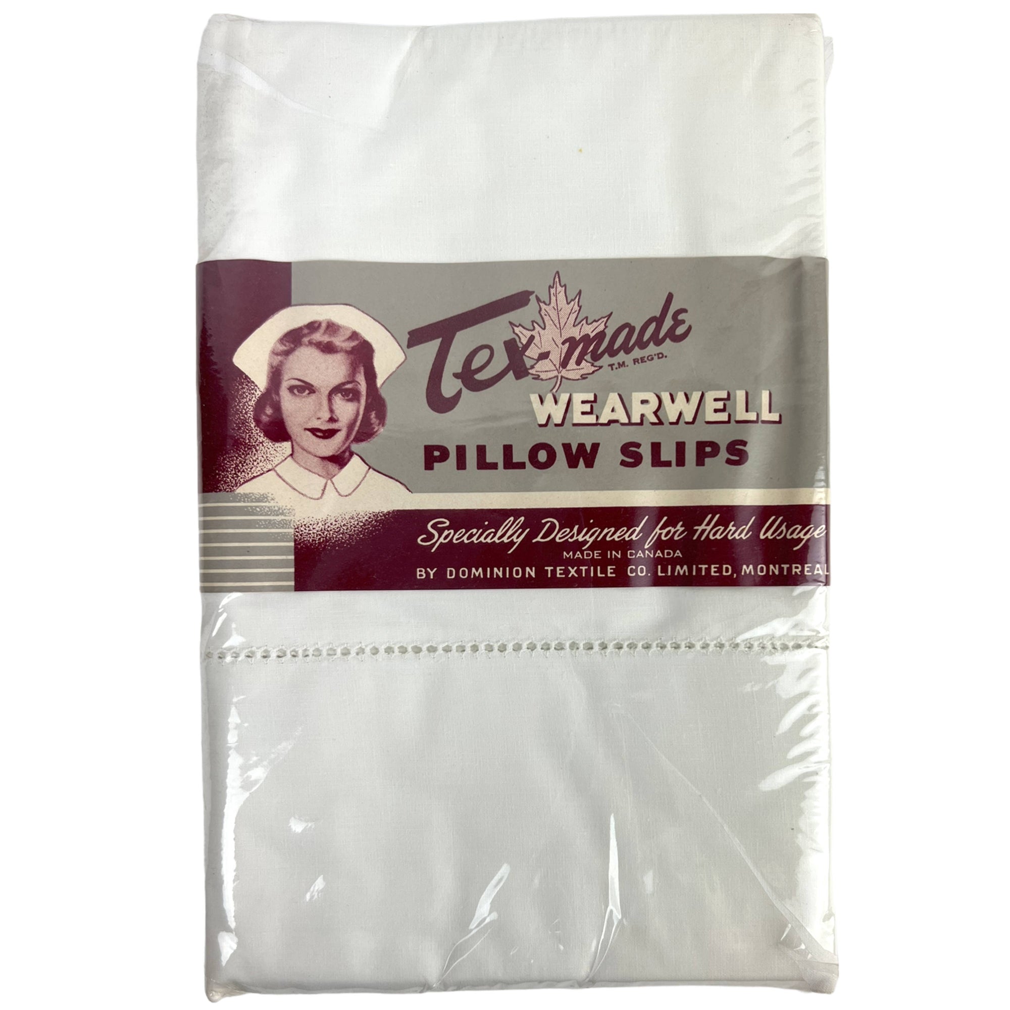 Vintage NIP 1950s Cotton Pillowcases for Hospital Use 42”
