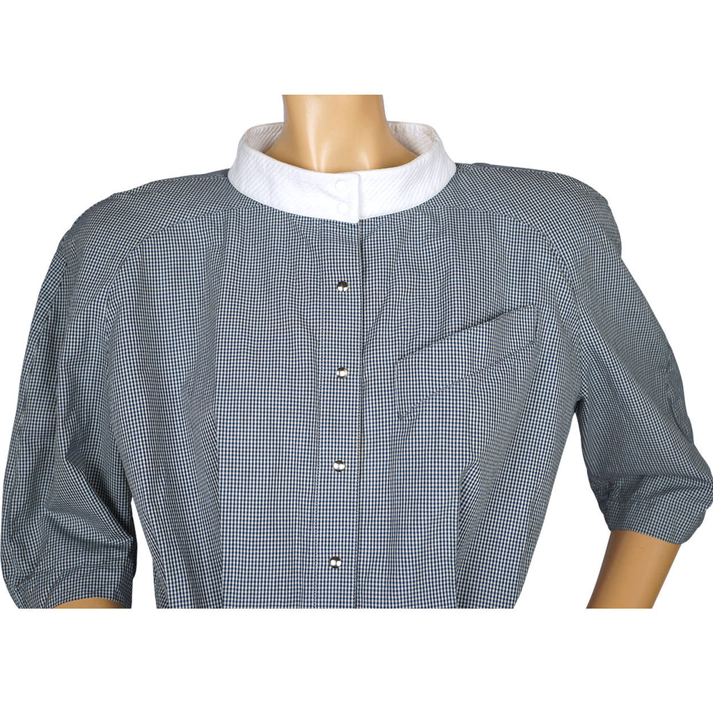 Vintage Thierry Mugler Cotton Skirt Suit 2 piece Ensemble Size 42 Large 1980s - Poppy's Vintage Clothing