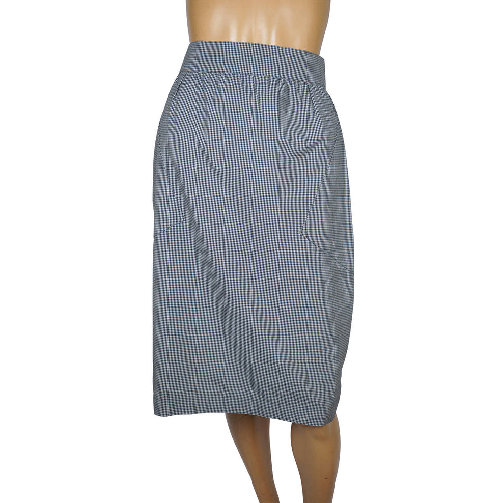 Vintage Thierry Mugler Cotton Skirt Suit 2 piece Ensemble Size 42 Large 1980s - Poppy's Vintage Clothing