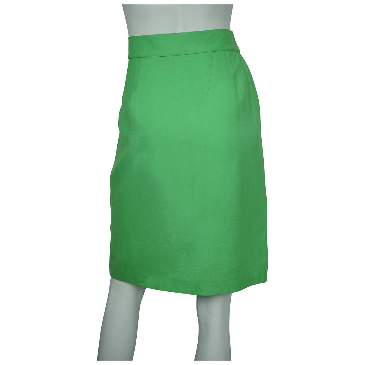 Vintage 1980s Thierry Mugler Bright Green Skirt Size Large - Poppy's Vintage Clothing