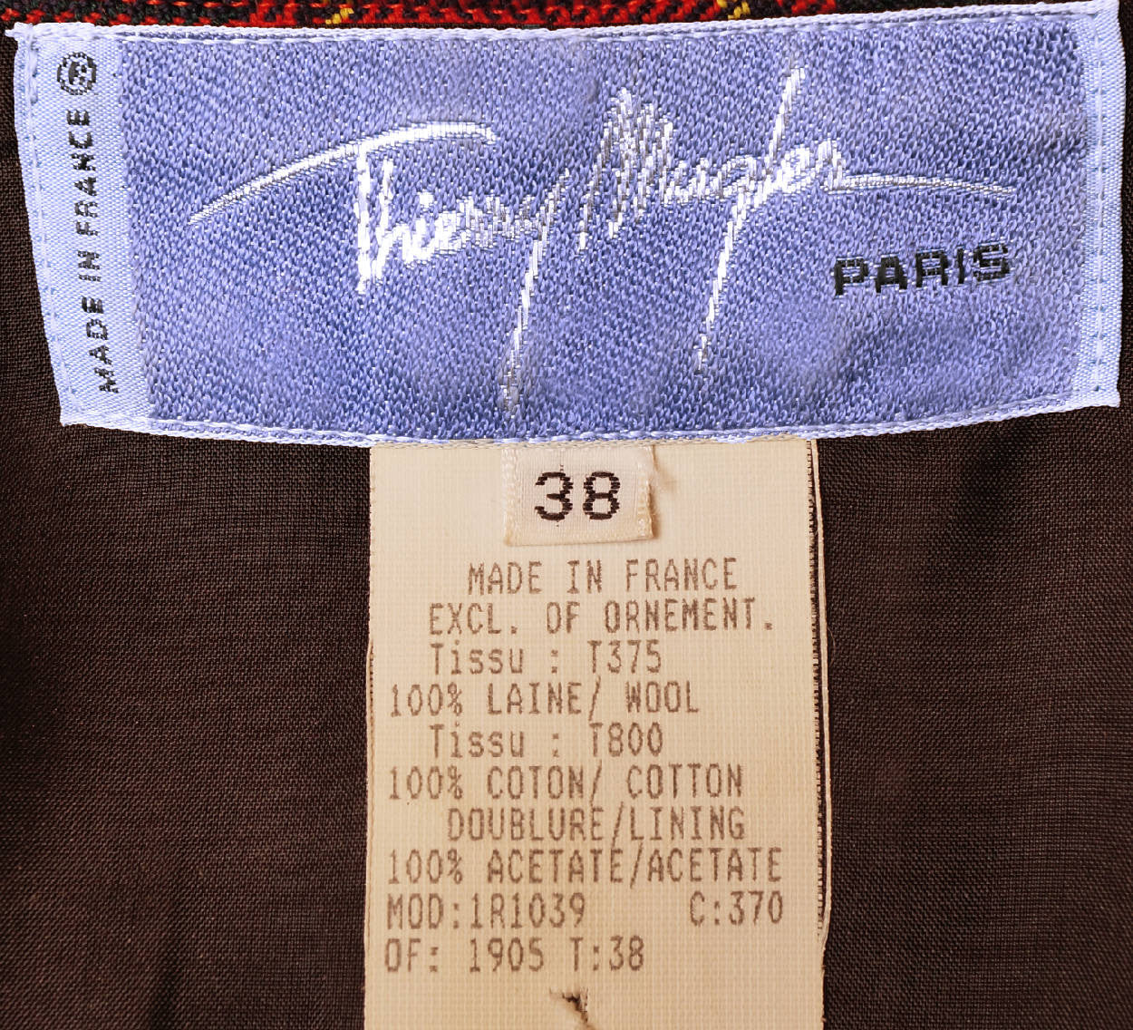 当日発送フォロー割 80's Thierry Mugler wool coat Vintage 1980s