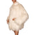 Vintage Tibetan Lamb Jacket White Mongolian Curly Fur Coat Ladies Size L - Poppy's Vintage Clothing