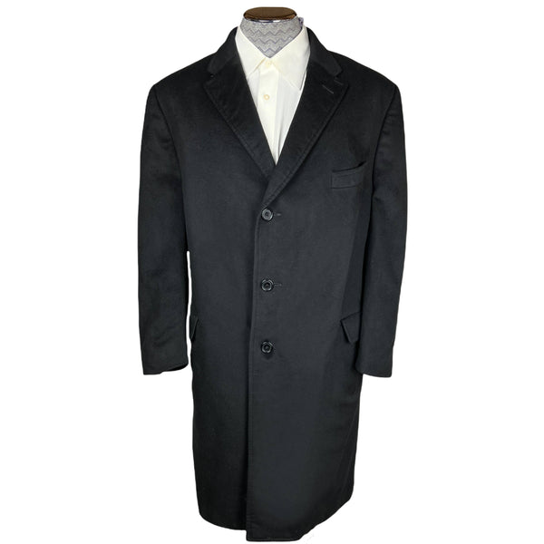 100% Cashmere Overcoat JP Tilford Samuelsohn Coat Size XL