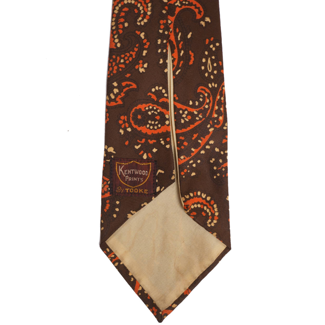 Vintage Tie 1930s Necktie by Tooke Montreal Kentwood Prints Paisley Pattern - Poppy's Vintage Clothing