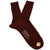 Vintage 1950s Mens Tootal Wool Socks Maroon Size L 11 Unused with Original Bill - Poppy's Vintage Clothing