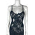 1990s Vintage Peignoir and Negligee Set Black Lace Size S