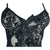 1990s Vintage Peignoir and Negligee Set Black Lace Size S