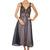 Vintage 1950s Nightie Peignoir Set Black Nylon w Lace Trillium Lingerie Size S - Poppy's Vintage Clothing