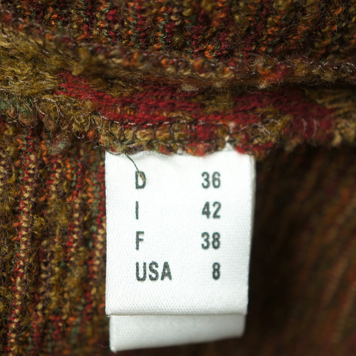 Tristano Onofri Dress Wool Knit Size 8 Medium Italian German Design - Poppy's Vintage Clothing