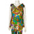 Vintage 60s Pantsuit Psychedelic Tropical Print Top w Pants