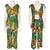 Vintage 60s Pantsuit Psychedelic Tropical Print Top w Pants