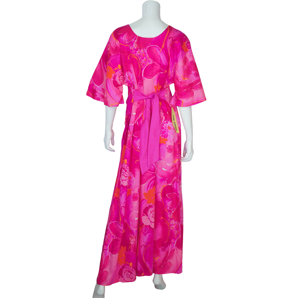 Vintage Two Potato 70s Pink Muumuu Dress Unused NWT