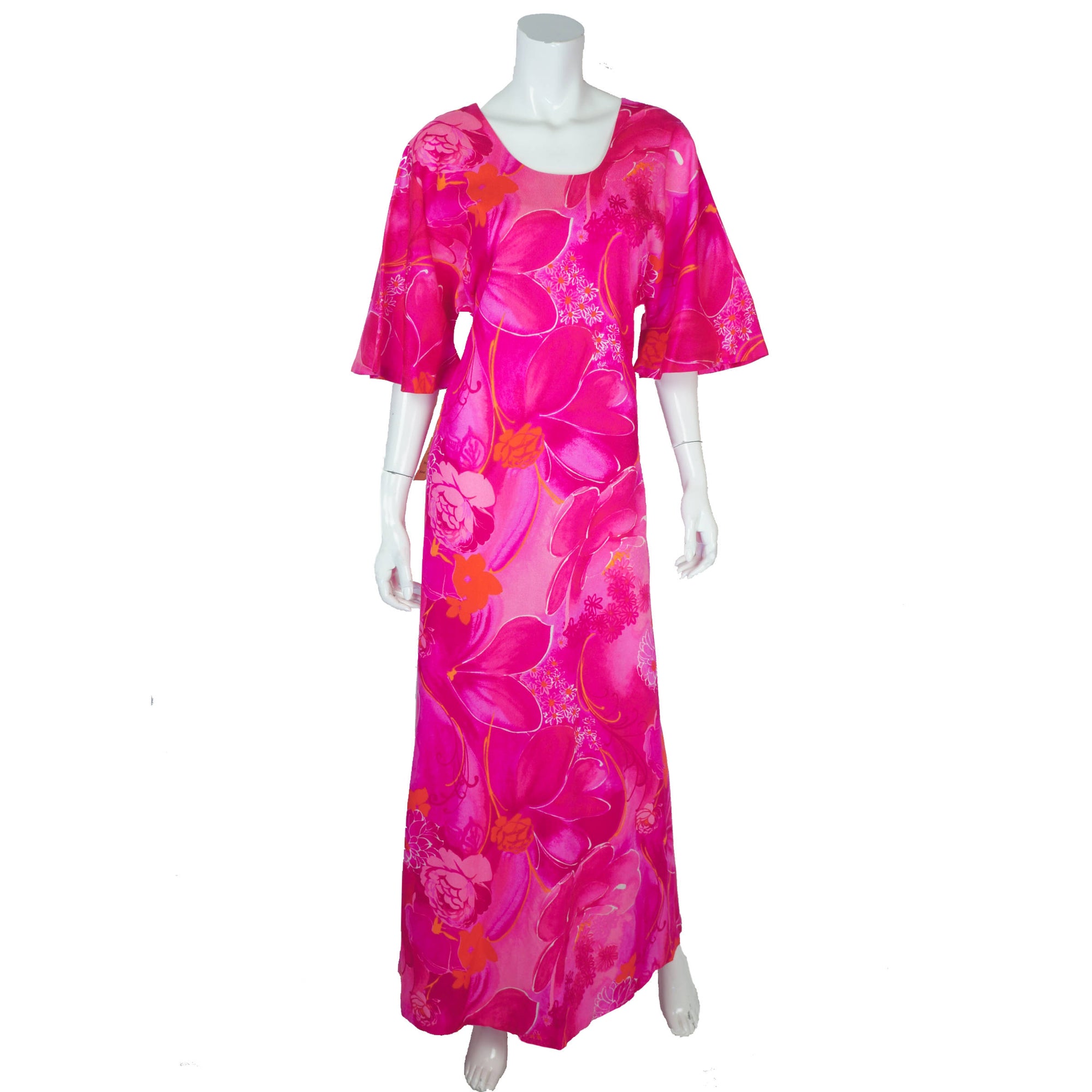 Vintage Two Potato 70s Pink Muumuu Dress Unused NWT