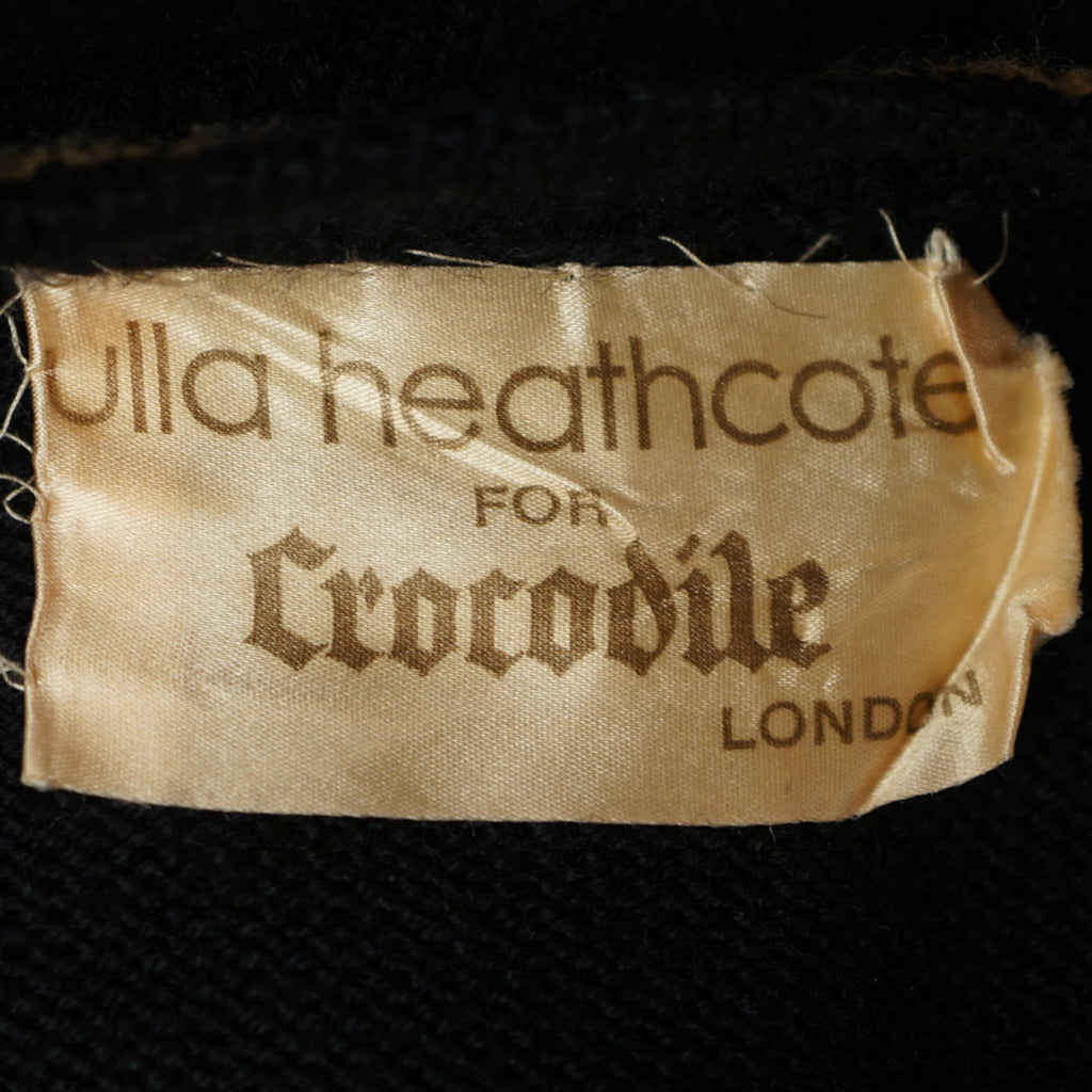 Vintage 70s Sweater Dress Ulla Heathcote London Mini Dress S - Poppy's Vintage Clothing