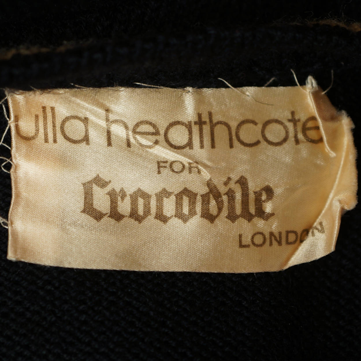 Vintage 70s Sweater Dress Ulla Heathcote London Mini Dress S - Poppy's Vintage Clothing