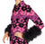 Vintage Tapestry Evening Gown Marabou Feather Ulrique Paris Couture Dress - S - Poppy's Vintage Clothing