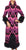 Vintage Tapestry Evening Gown Marabou Feather Ulrique Paris Couture Dress - S - Poppy's Vintage Clothing