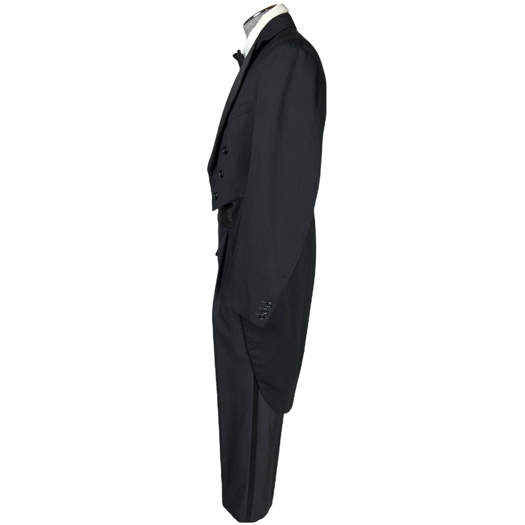 Vintage Cutaway Tails 1930s 40s Formal Tuxedo Tailcoat Sz M