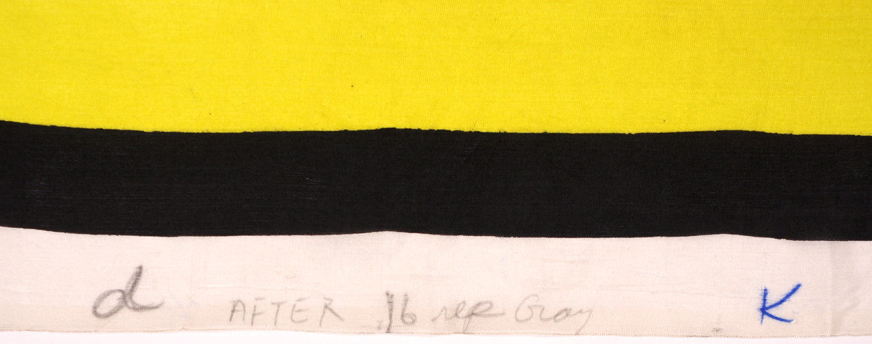 Vintage Unused Silk Scarf Gold Silkscreened Floral Pattern Unfinished Edge 1950s NOS - Poppy's Vintage Clothing