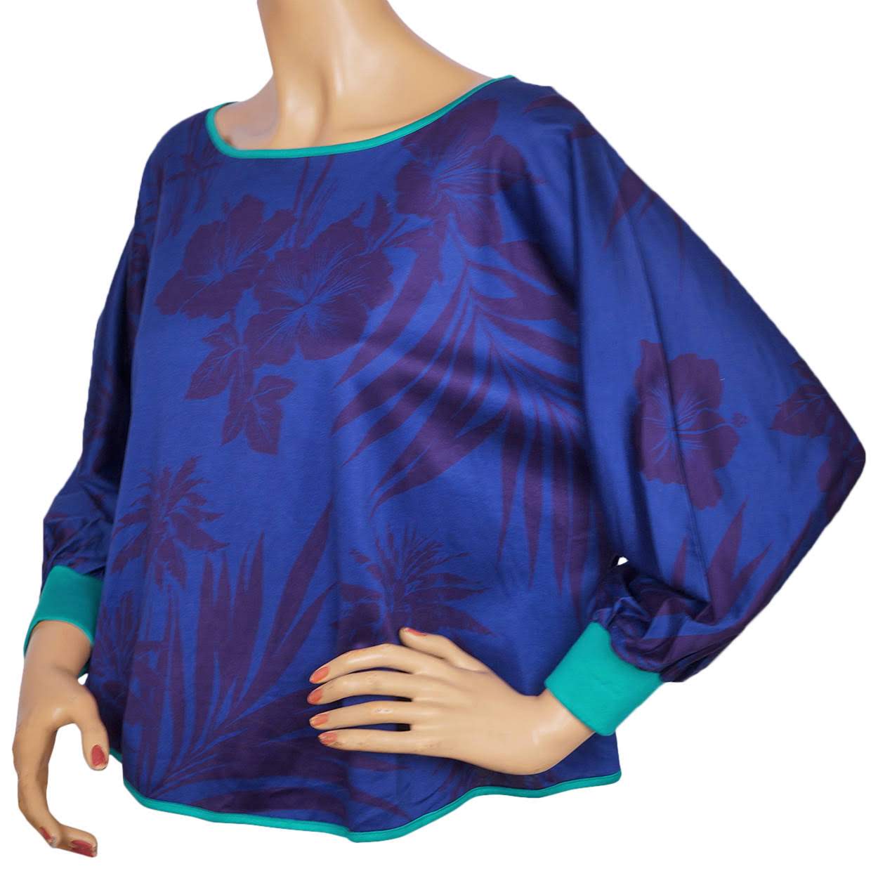 Vintage 1990s Ungaro Ter Floral Blouse Top - S - Poppy's Vintage Clothing