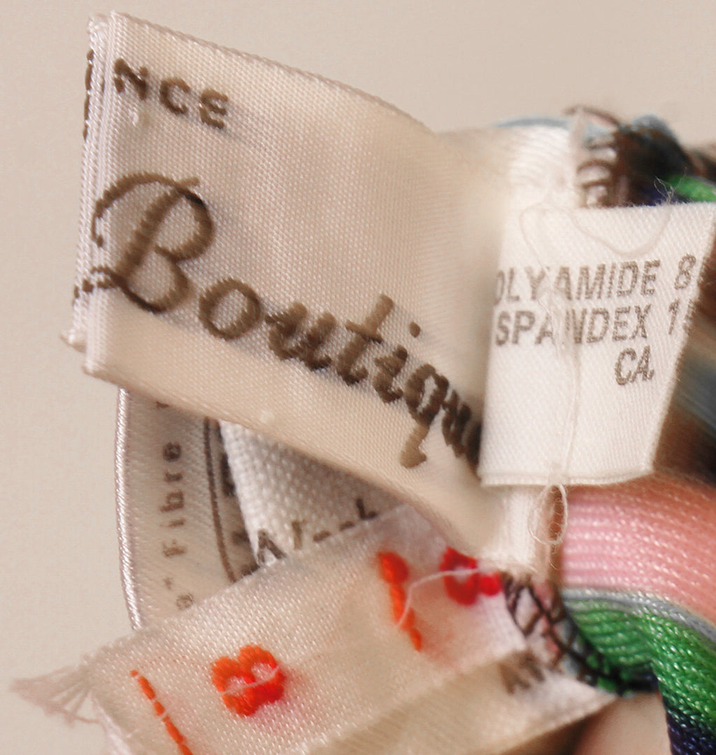 Vintage 1970s Emanuel Ungaro Paris Parallele Bikini Two Piece Swimsuit 8 - S - Poppy's Vintage Clothing