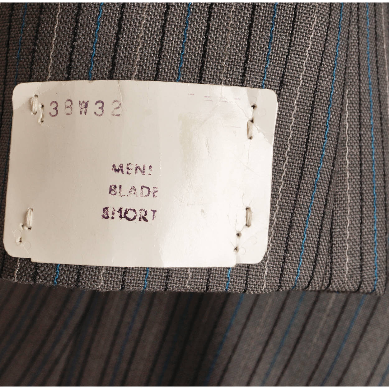 Vintage 60s Mod Era Mens Suit w Pinstripe Unused w Tags Size M 38 - Poppy's Vintage Clothing