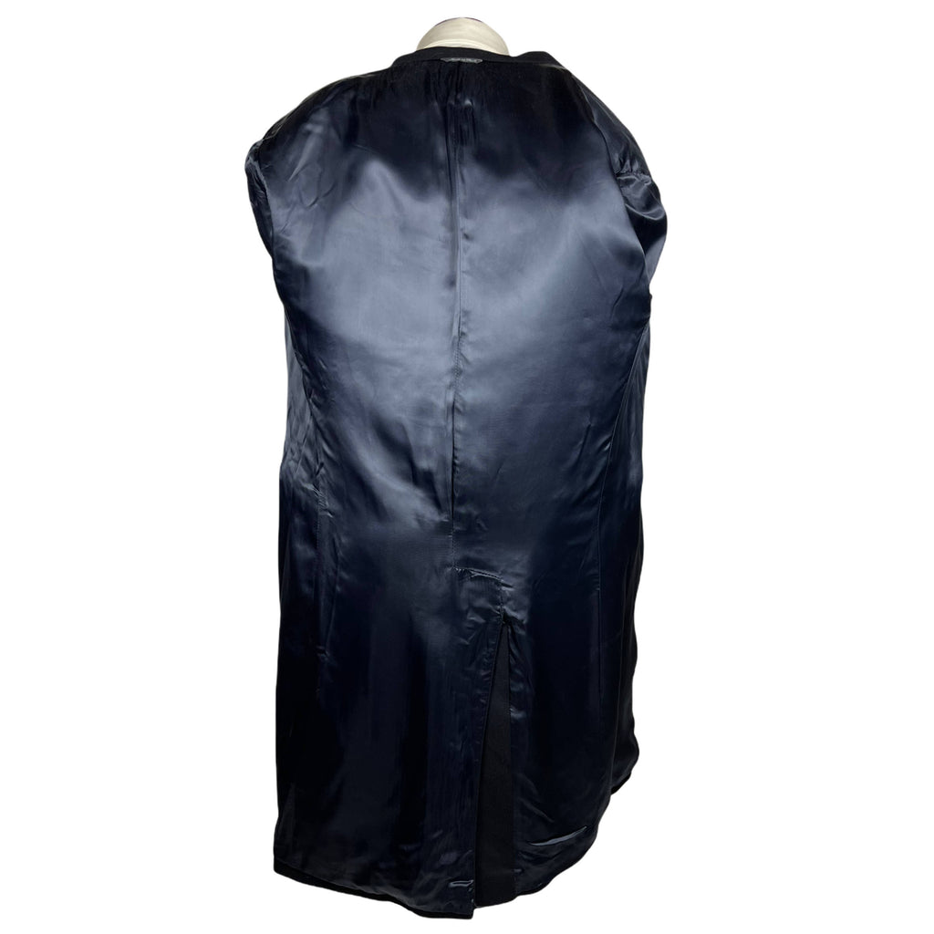 Loro Piana Wool Overcoat Urbis Italy Mens Black Coat Sz M