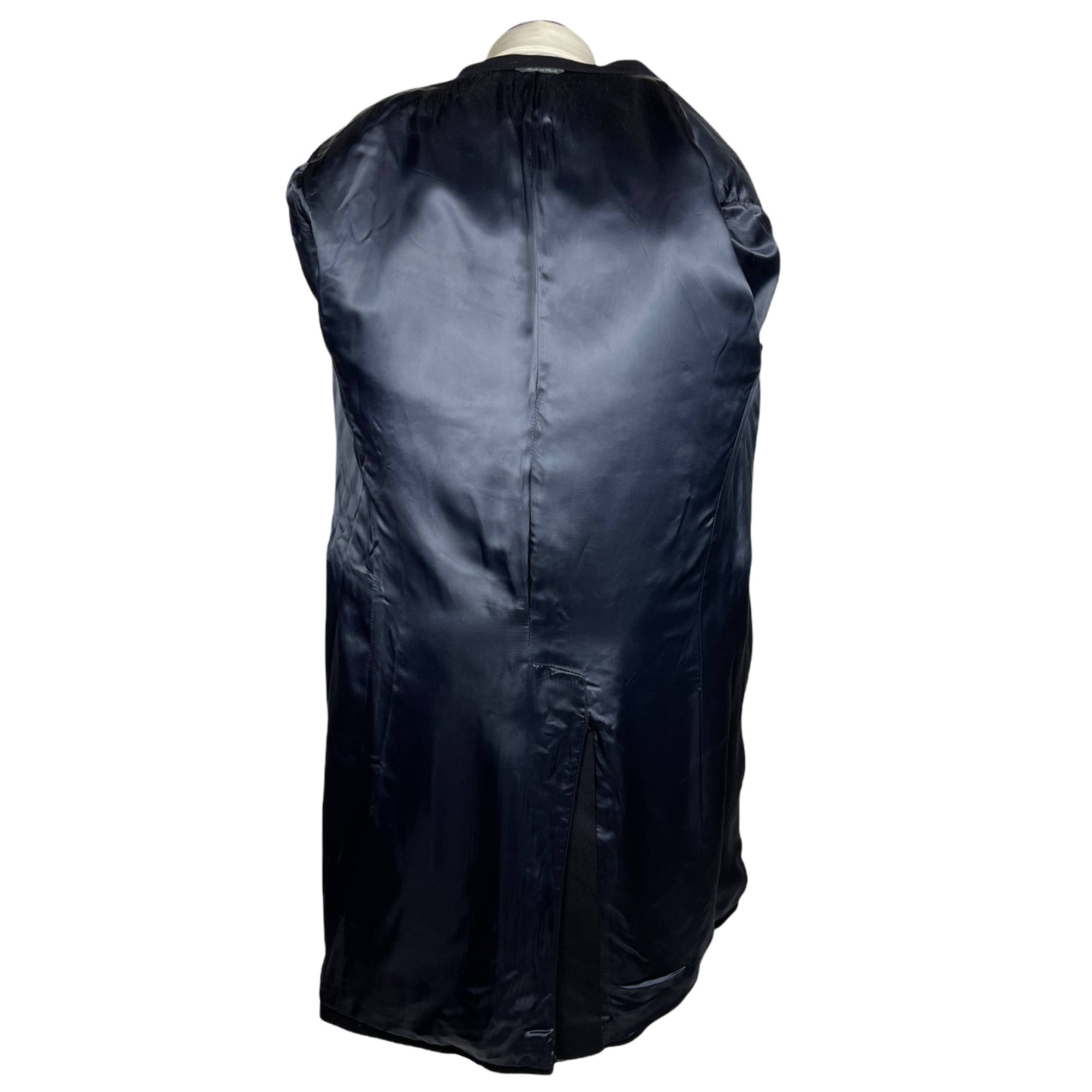 Loro Piana Wool Overcoat Urbis Italy Mens Black Coat Sz M