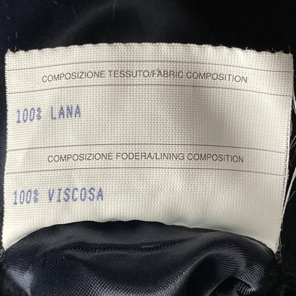 Loro Piana Wool Overcoat Urbis Italy Mens Black Coat Sz M