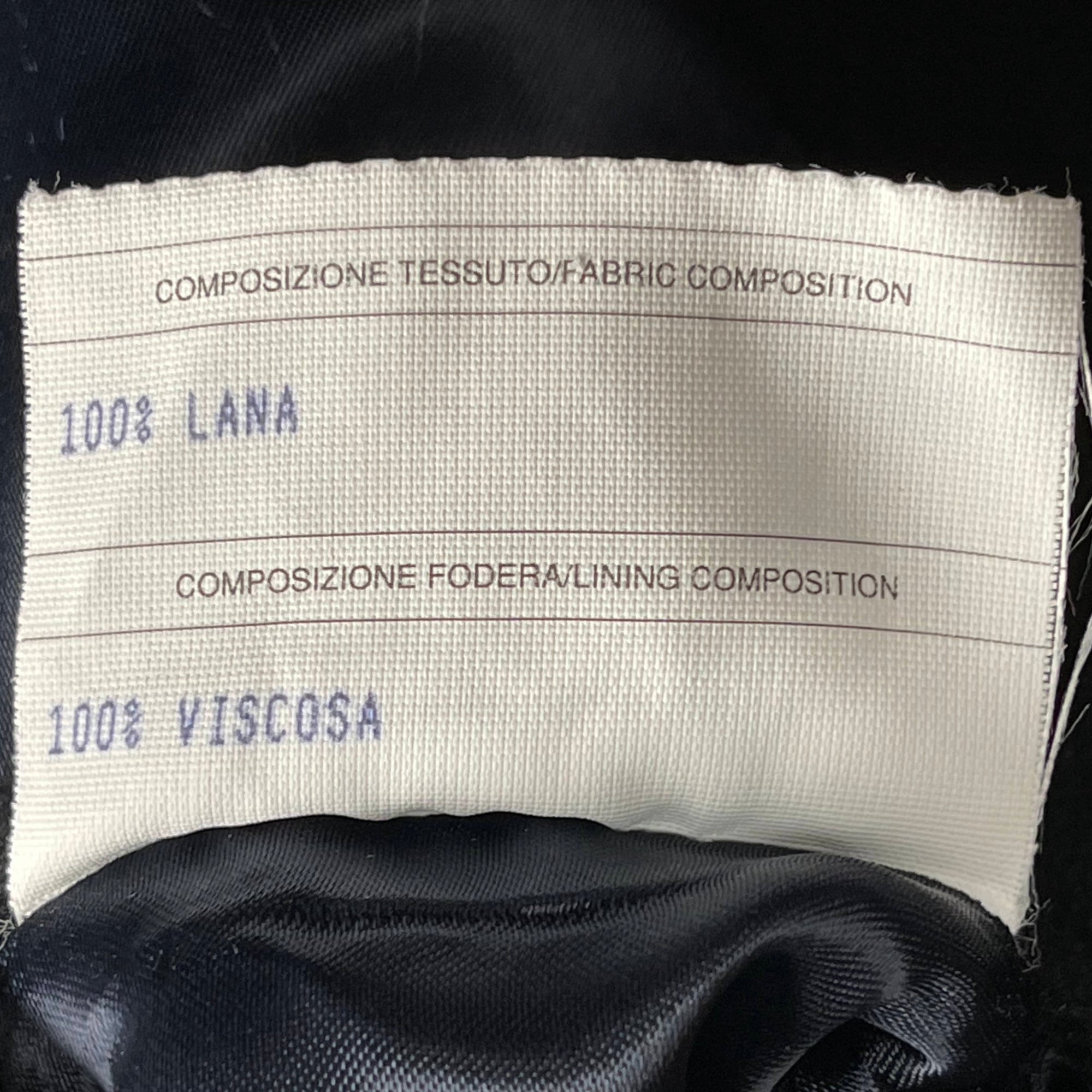Loro Piana Wool Overcoat Urbis Italy Mens Black Coat Sz M