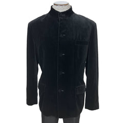 Vintage 1980s Valentino Black Velvet Dinner Jacket Mens Sz M
