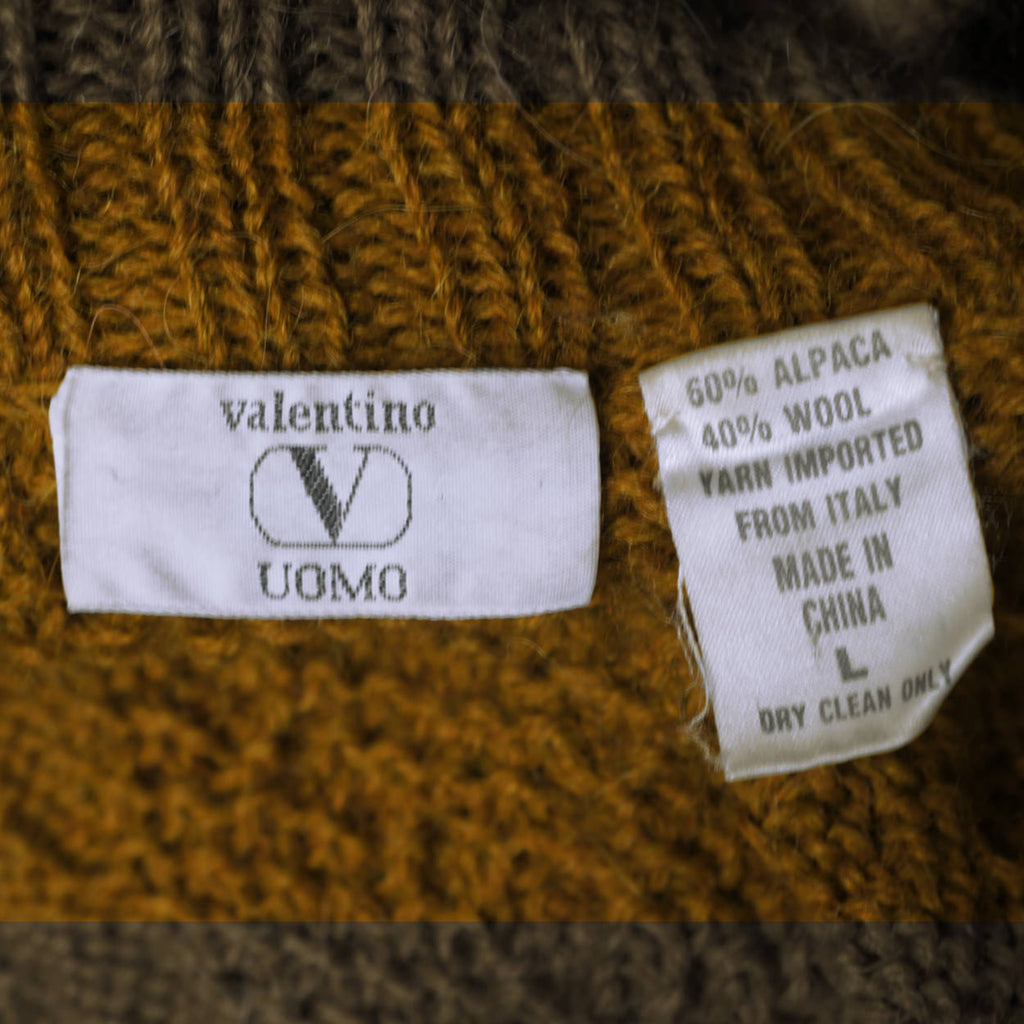 Vintage Valentino Pullover Sweater Alpaca & Wool Oversized L - Poppy's Vintage Clothing