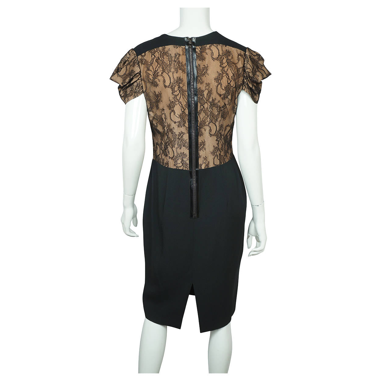 chinese dress ladies Red Valentino Dress Black Crepe with Lace Size L US 12 Italian 46 – Poppy's  Vintage Clothing