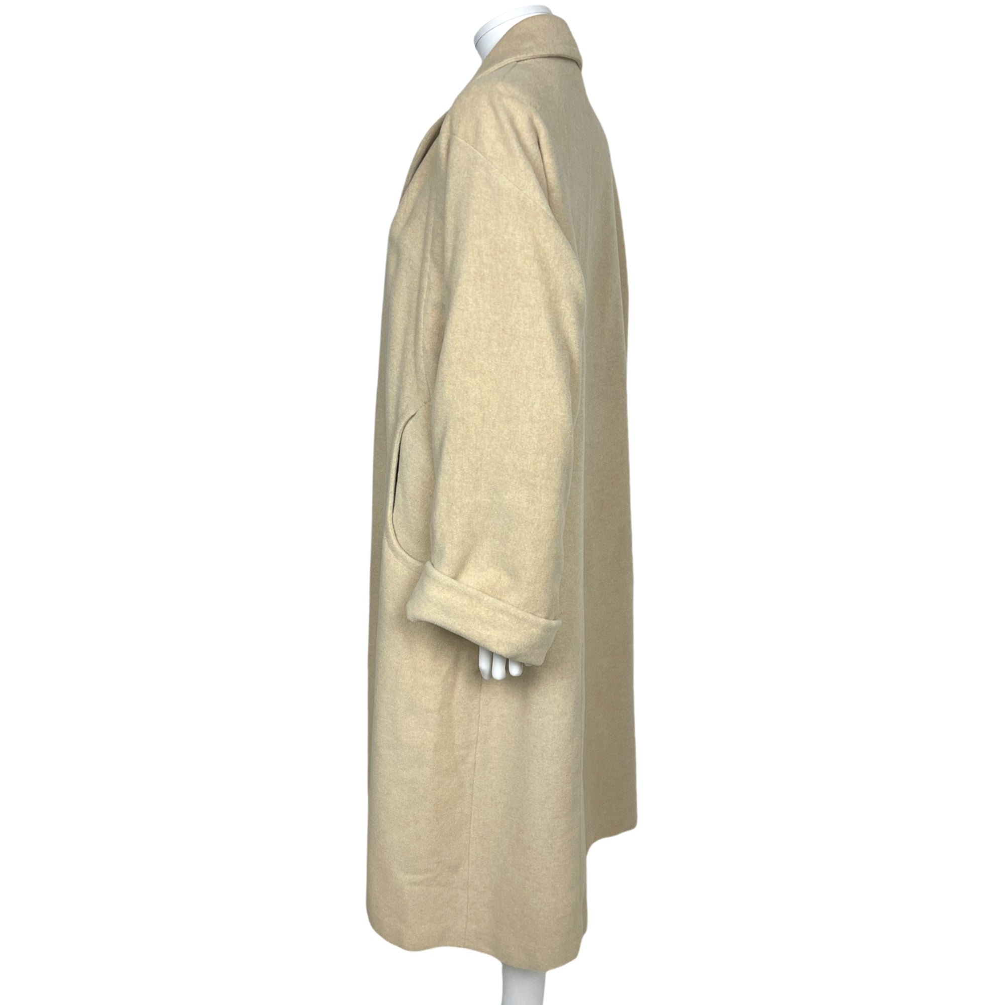 Vintage 1950s Cashmere Coat Loomed in England Ladies Size L