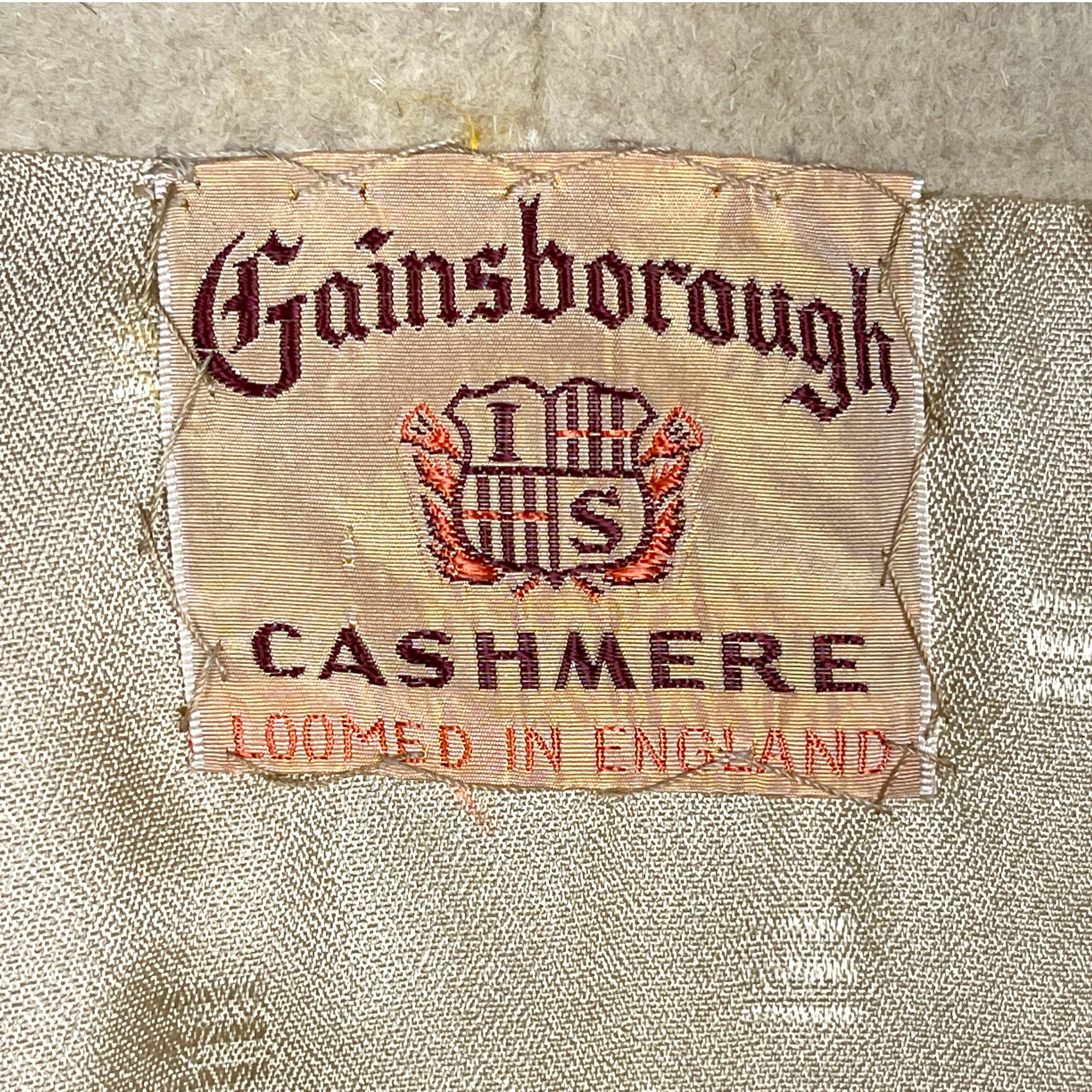 Vintage 1950s Cashmere Coat Loomed in England Ladies Size L