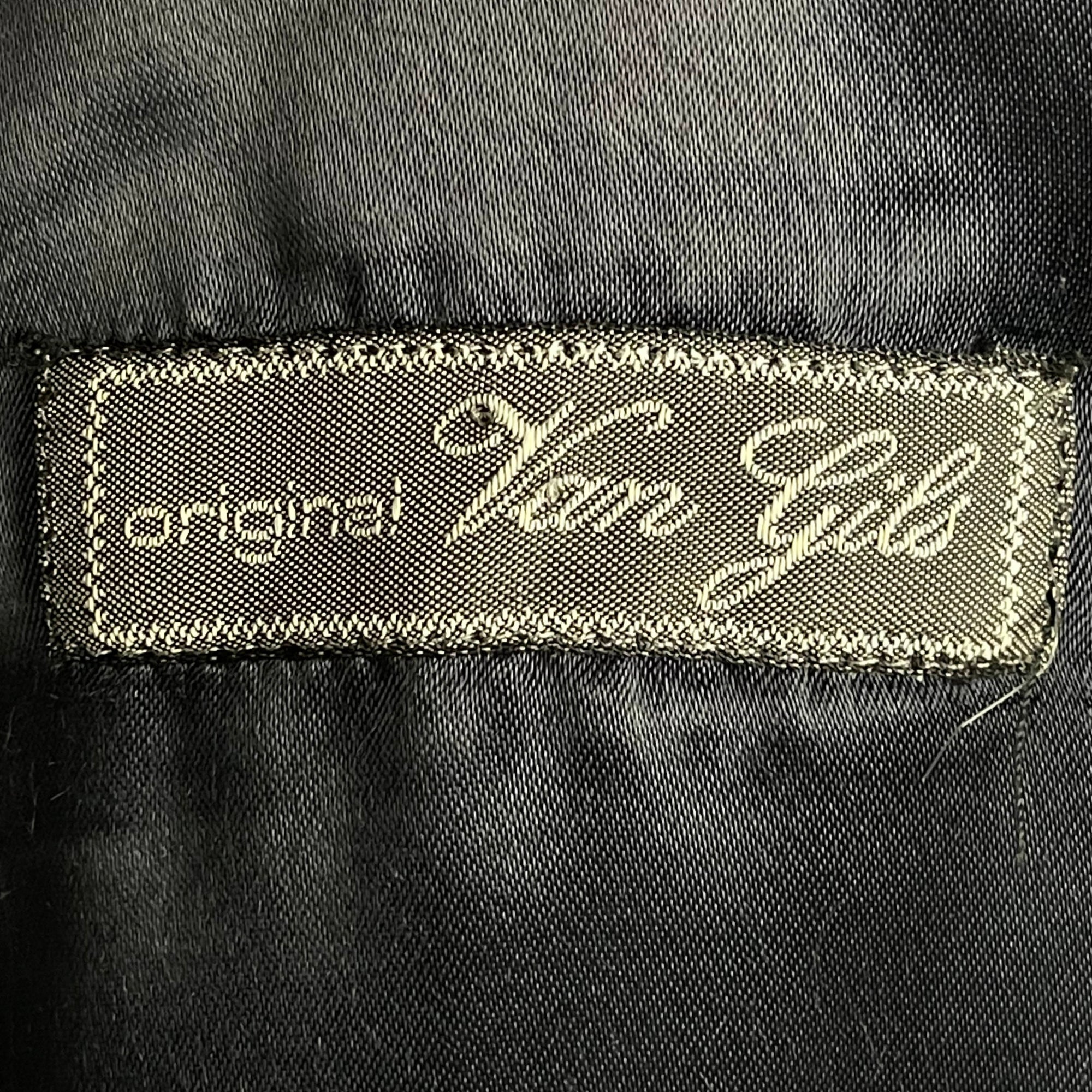 Vintage 85% Cashmere Coat Van Gils Overcoat Navy Blue Size L