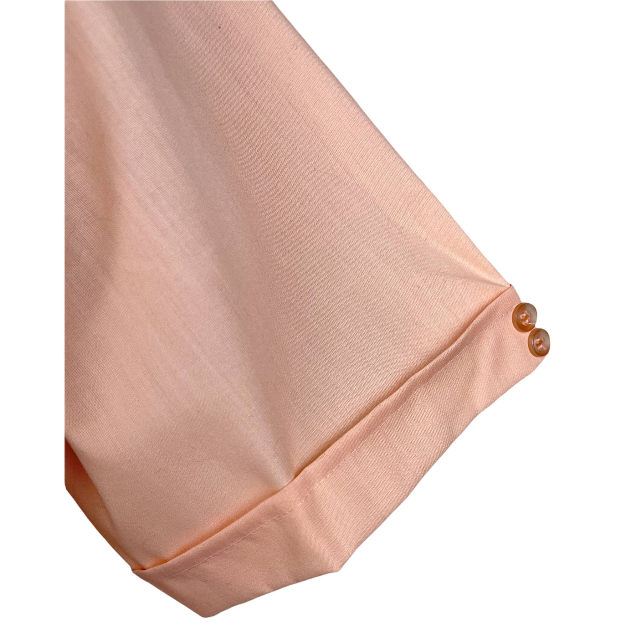 Vintage NOS 1970s Short Sleeve Dress Shirt Unused Pink Sz M