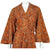 Vintage 1960s Paisley Velvet Dressing Gown Liberty Print Fabric Ladies Size M - Poppy's Vintage Clothing