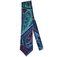 Vintage Gianni Versace Versus Silk Tie Ornate Floral Pattern Necktie - Poppy's Vintage Clothing