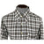 Vintage 1970s Shirt Pointy Collar Brown & White Check Sz XL