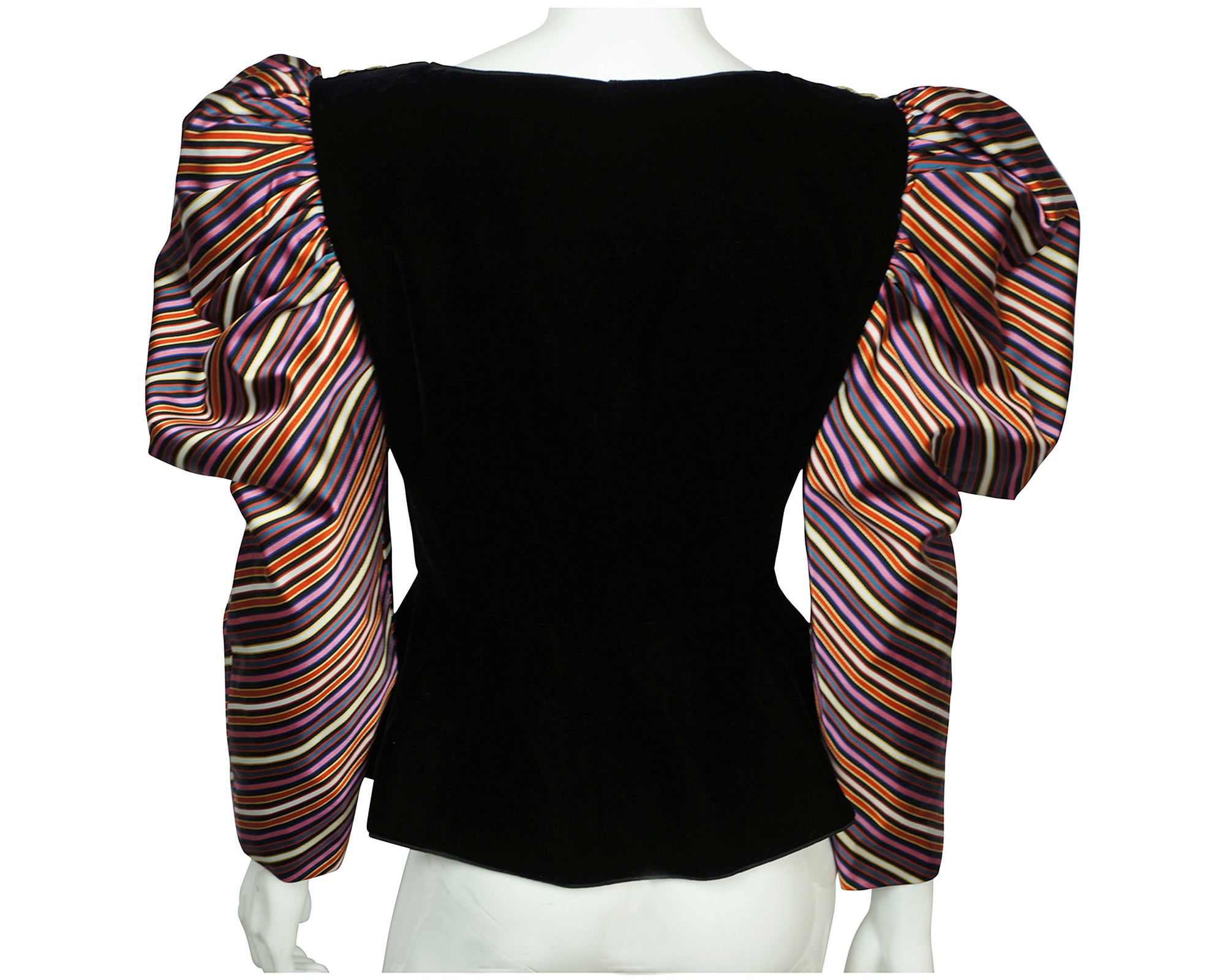 Vintage 1980s Victor Costa Jacket Theatrical Ball Gown Top Size Medium - Poppy's Vintage Clothing