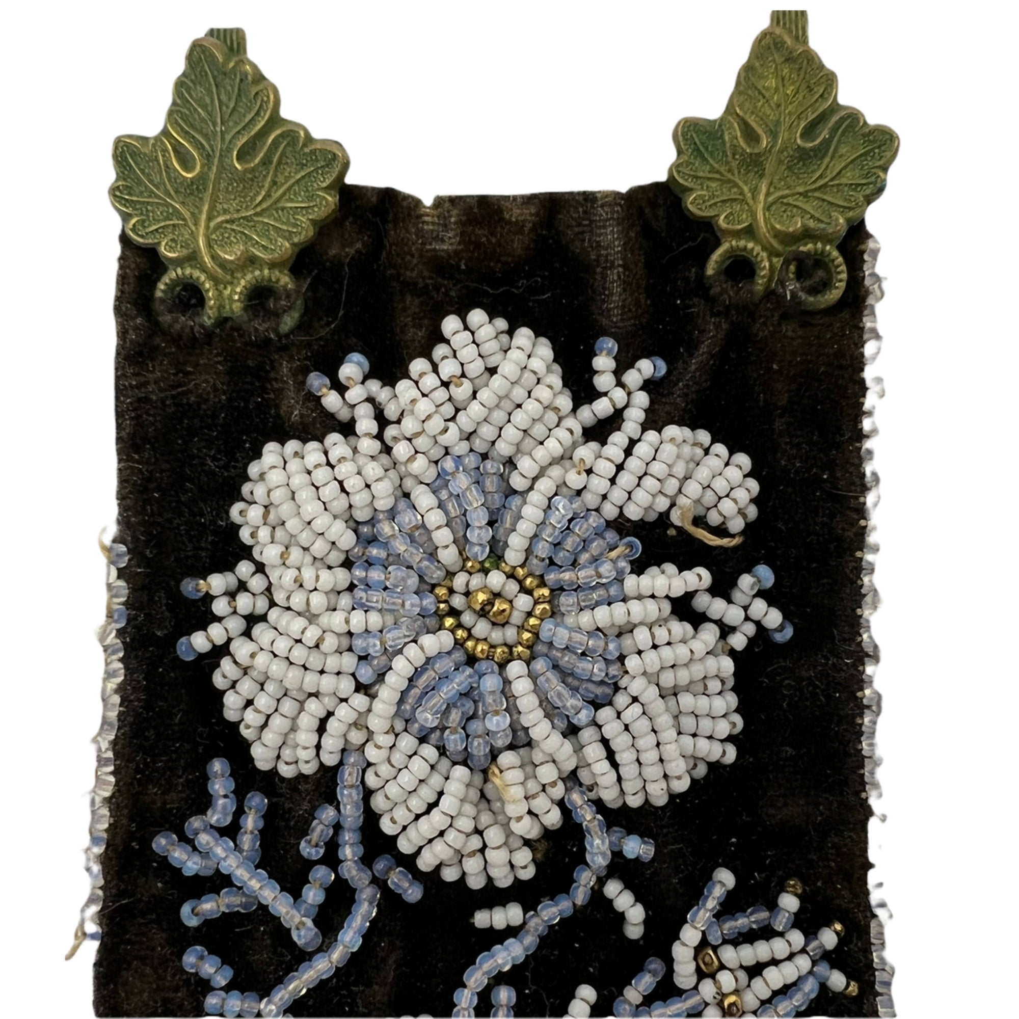 Antique Iroquois Beaded Cuffs Victorian Era 1870-1890