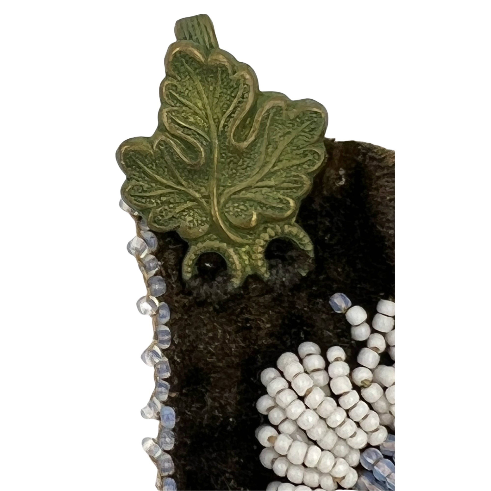 Antique Iroquois Beaded Cuffs Victorian Era 1870-1890