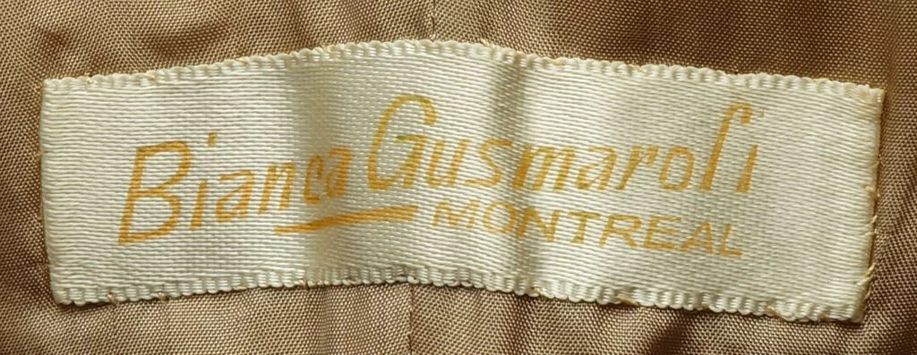 Vintage 1940s Evening Gown by Bianca Gusmaroli Canadian Couturier - Size S - Poppy's Vintage Clothing