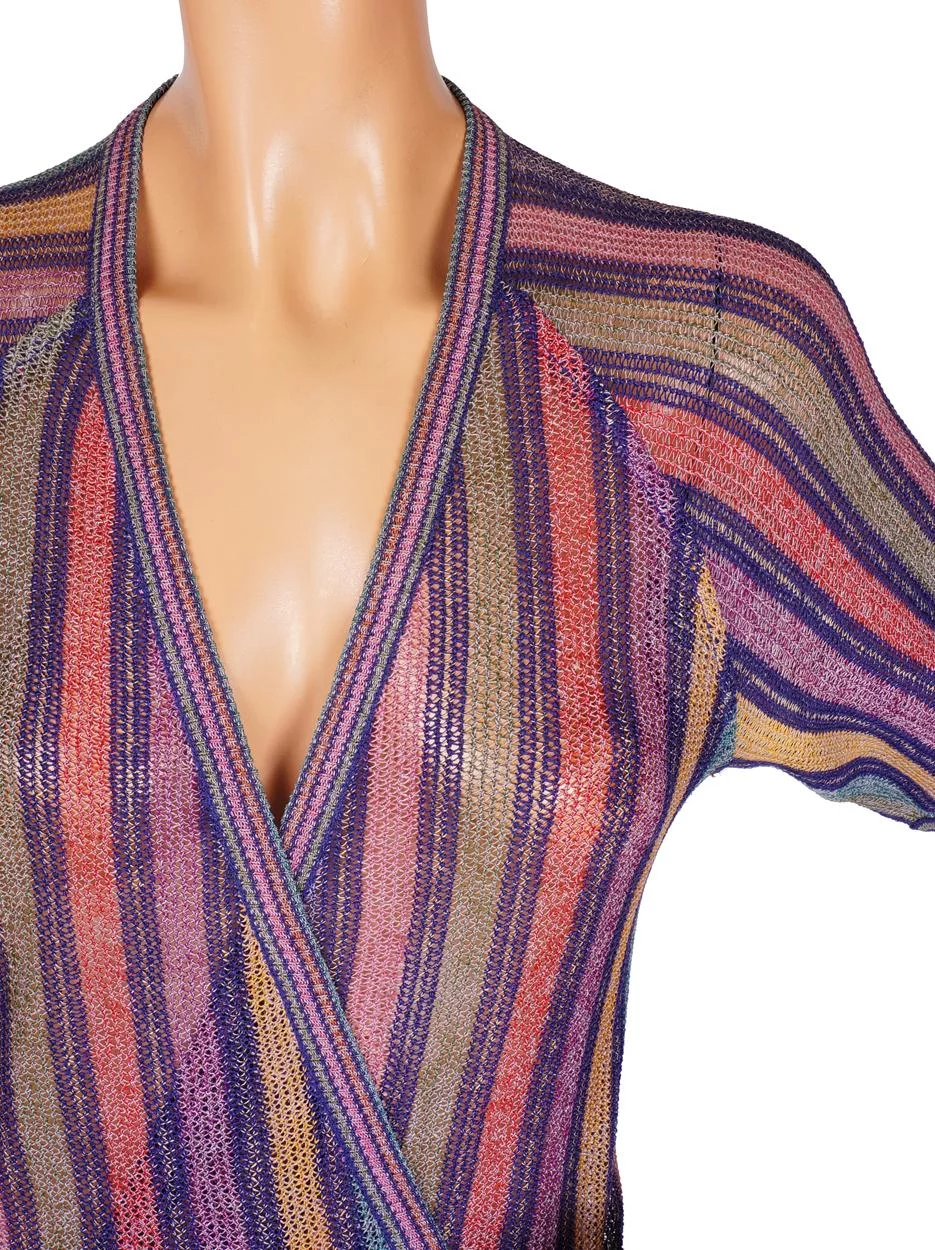 Vintage 1970s Missoni For Bloomingdales Knit Linen Dress Ladies Size S Small - Poppy's Vintage Clothing