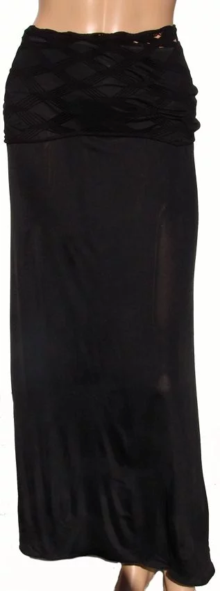 Vintage 1990s Jean Paul Gaultier Dress - Black Mesh Bodice - Poppy's Vintage Clothing