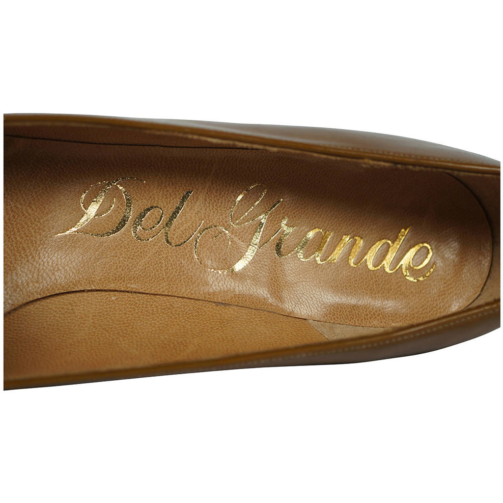 Vintage Unused NOS 1960s Ladies Patent Leather Shoes Del Grande Montreal 7 AA - Poppy's Vintage Clothing