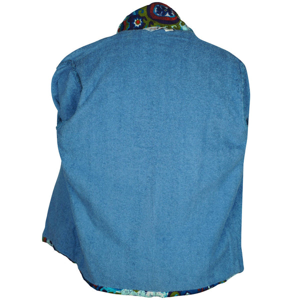 Vintage Mens Beach Shirt Surf King Cover Up Swimwear Size M