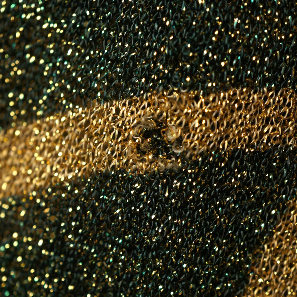 Vintage 1970s Dress Art Nouveau Print Metallic Lame Evening Gown Pelilla Italy Size 8 - Poppy's Vintage Clothing