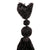 Vintage Black Glass Beaded Tassels x 2 - Poppy's Vintage Clothing